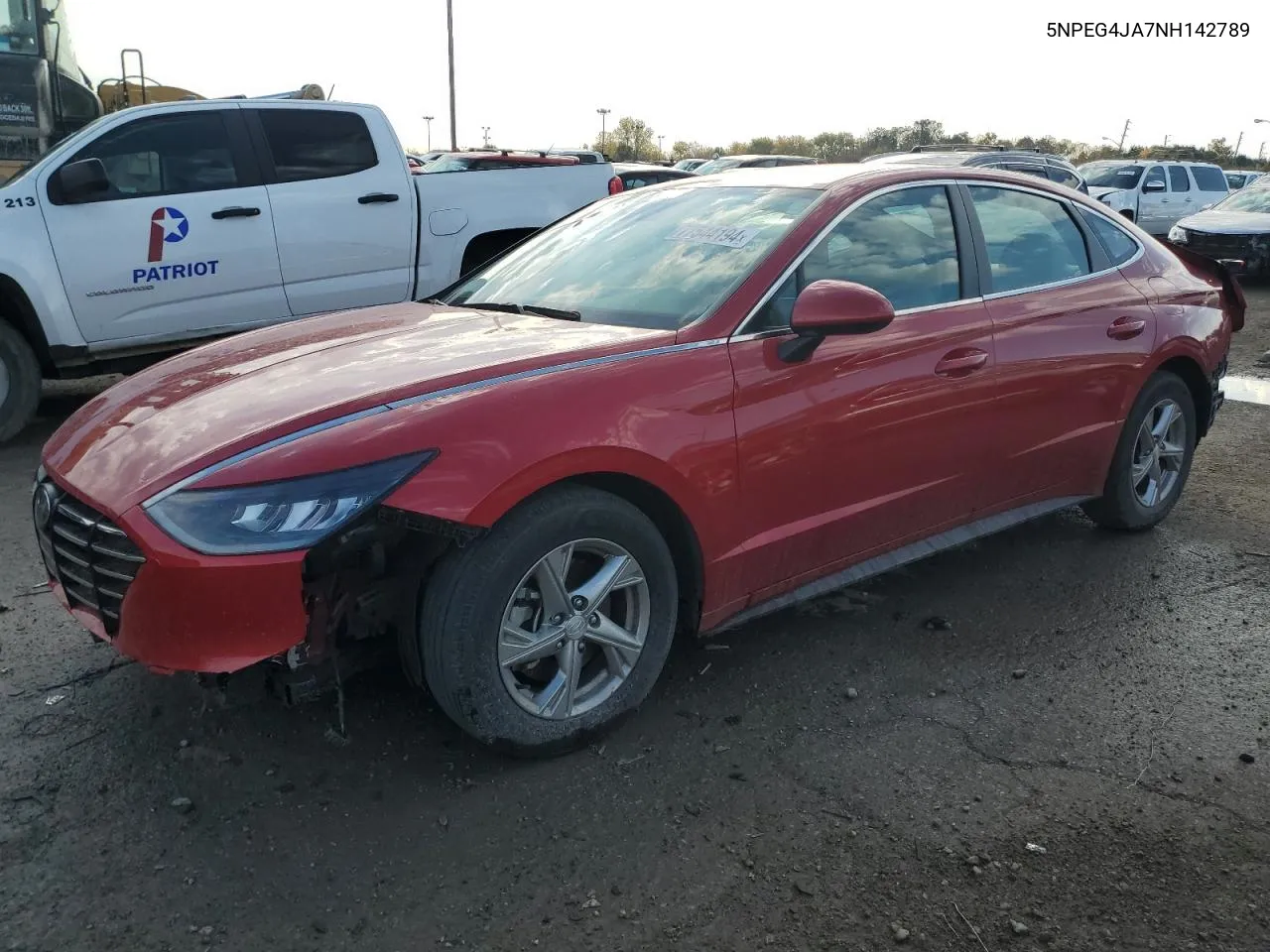 2022 Hyundai Sonata Se VIN: 5NPEG4JA7NH142789 Lot: 77544194