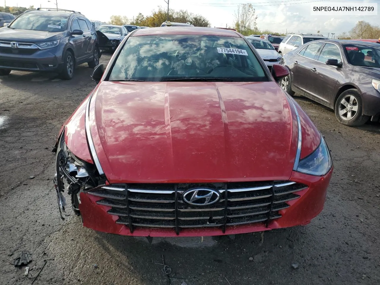 2022 Hyundai Sonata Se VIN: 5NPEG4JA7NH142789 Lot: 77544194