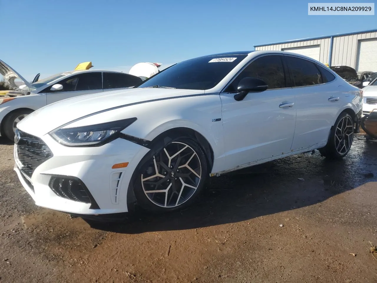 2022 Hyundai Sonata N Line VIN: KMHL14JC8NA209929 Lot: 77664524