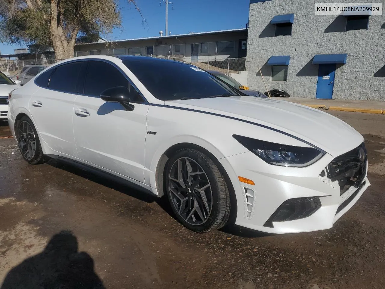 2022 Hyundai Sonata N Line VIN: KMHL14JC8NA209929 Lot: 77664524