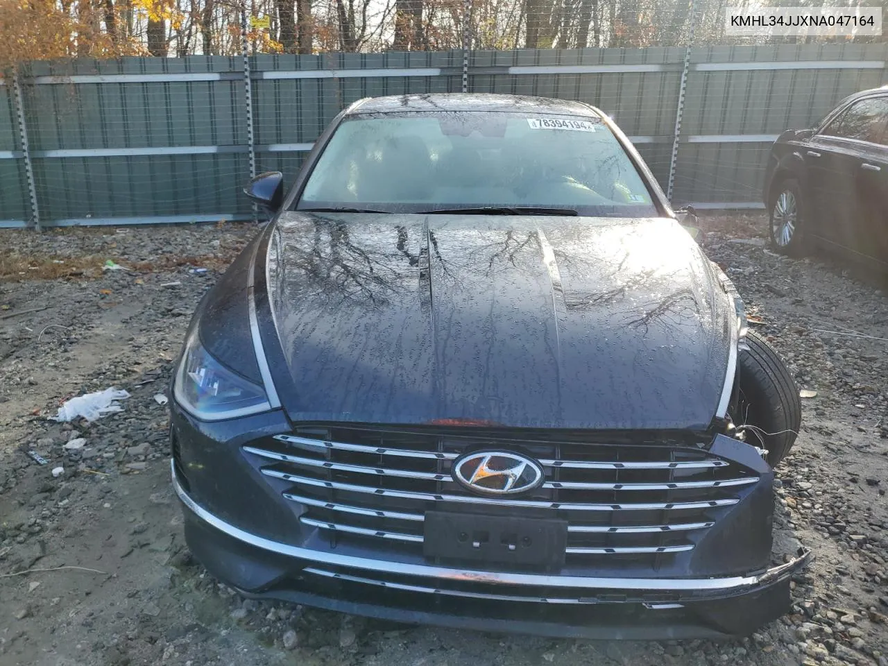 2022 Hyundai Sonata Hybrid VIN: KMHL34JJXNA047164 Lot: 78394194