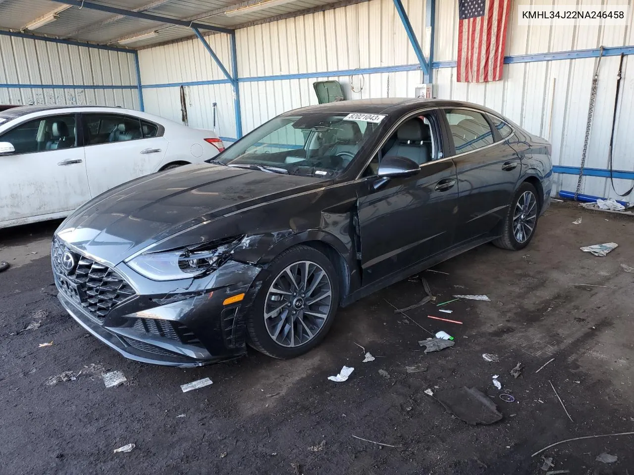 2022 Hyundai Sonata Limited VIN: KMHL34J22NA246458 Lot: 82021043