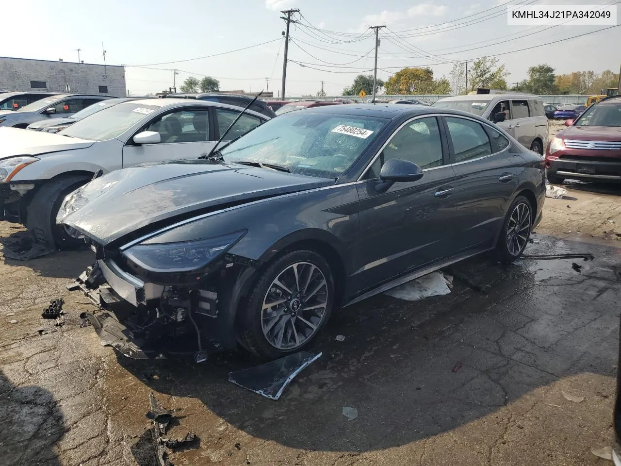 2023 Hyundai Sonata Limited VIN: KMHL34J21PA342049 Lot: 75480254