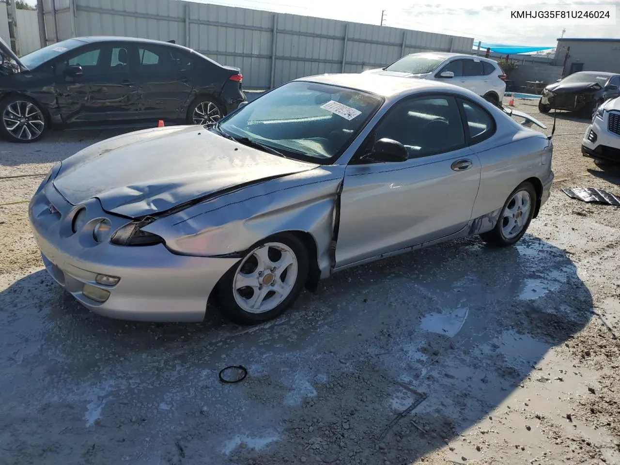 2001 Hyundai Tiburon VIN: KMHJG35F81U246024 Lot: 77709294