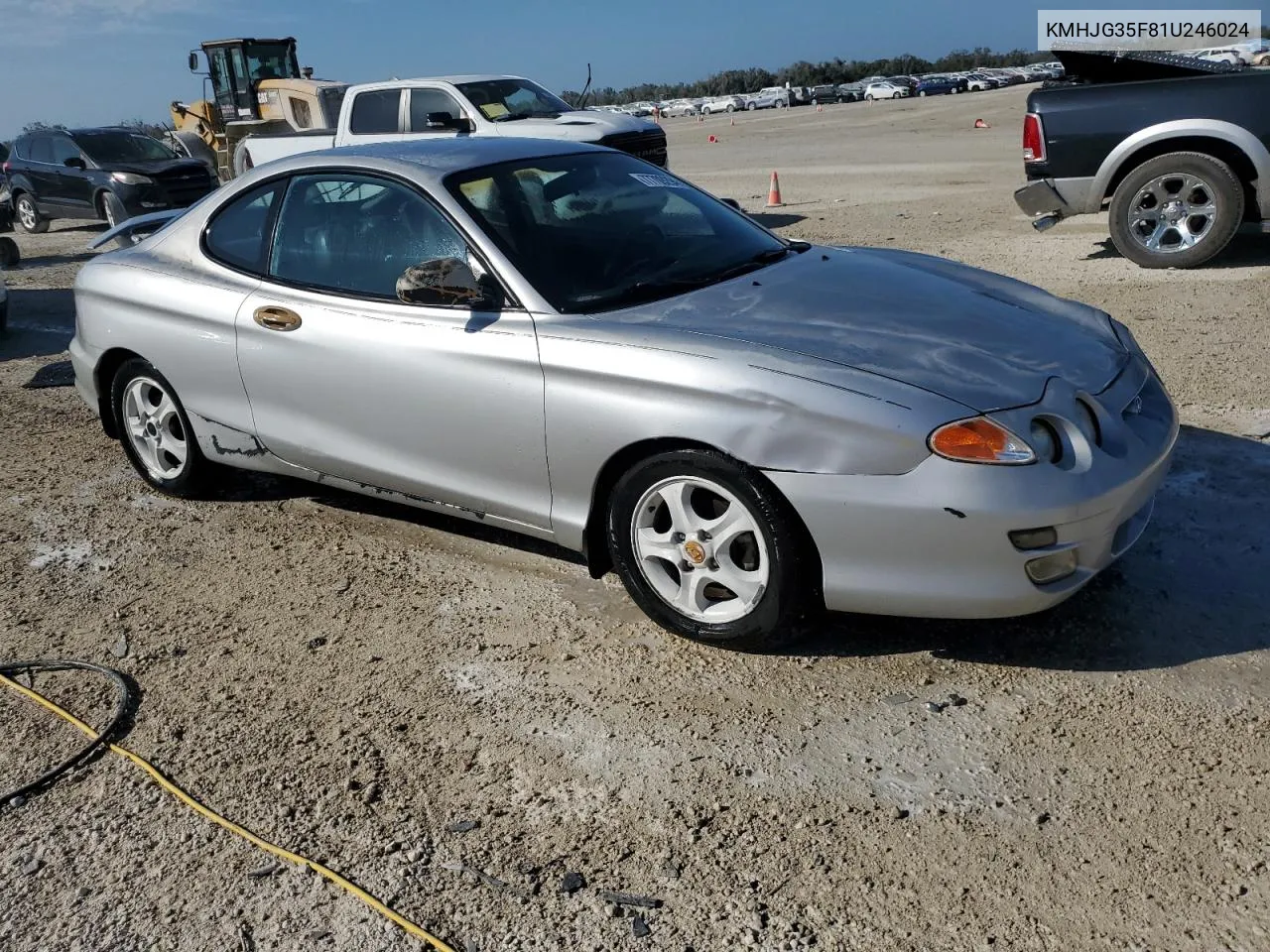 2001 Hyundai Tiburon VIN: KMHJG35F81U246024 Lot: 77709294