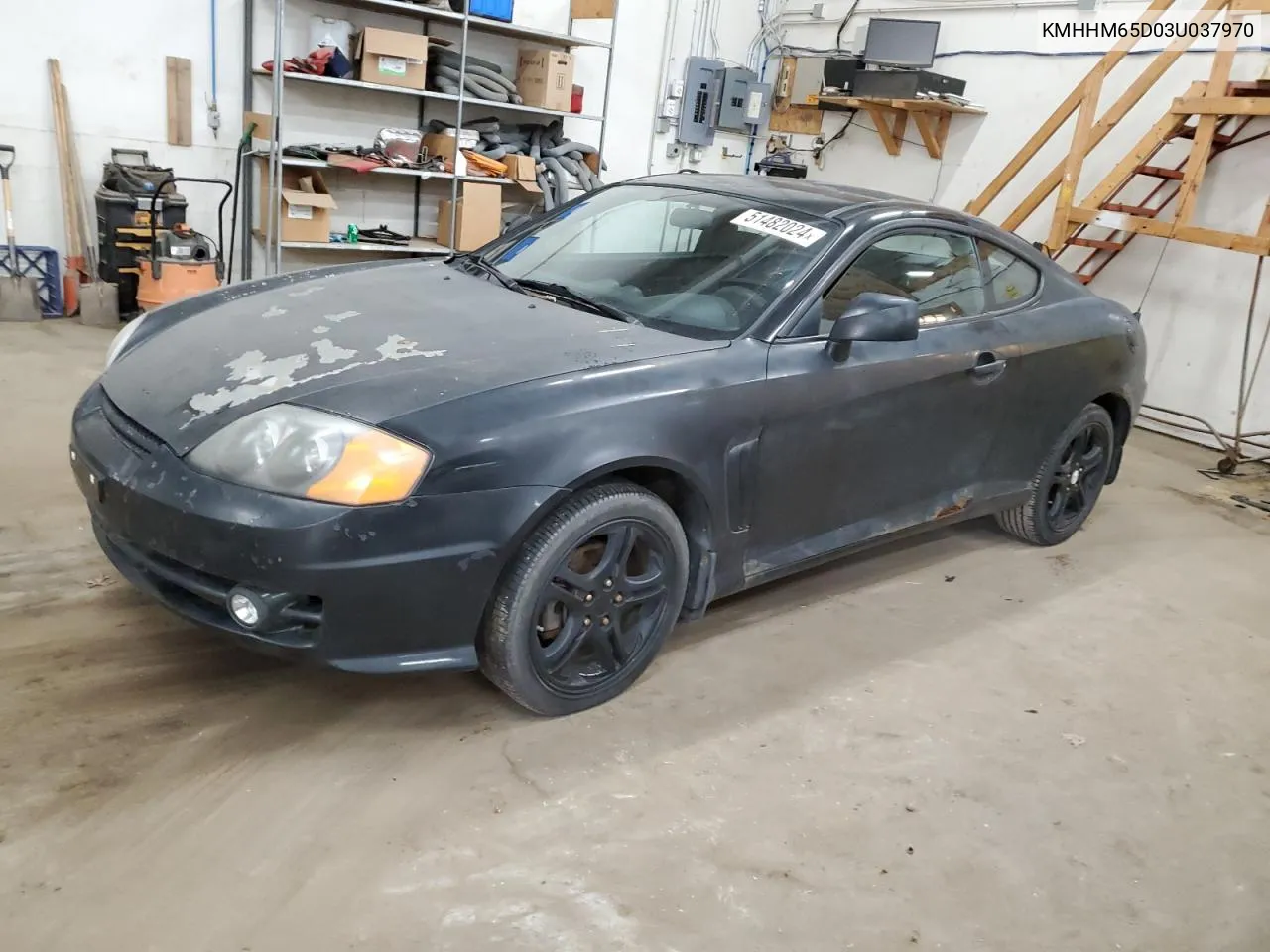 2003 Hyundai Tiburon VIN: KMHHM65D03U037970 Lot: 51482024