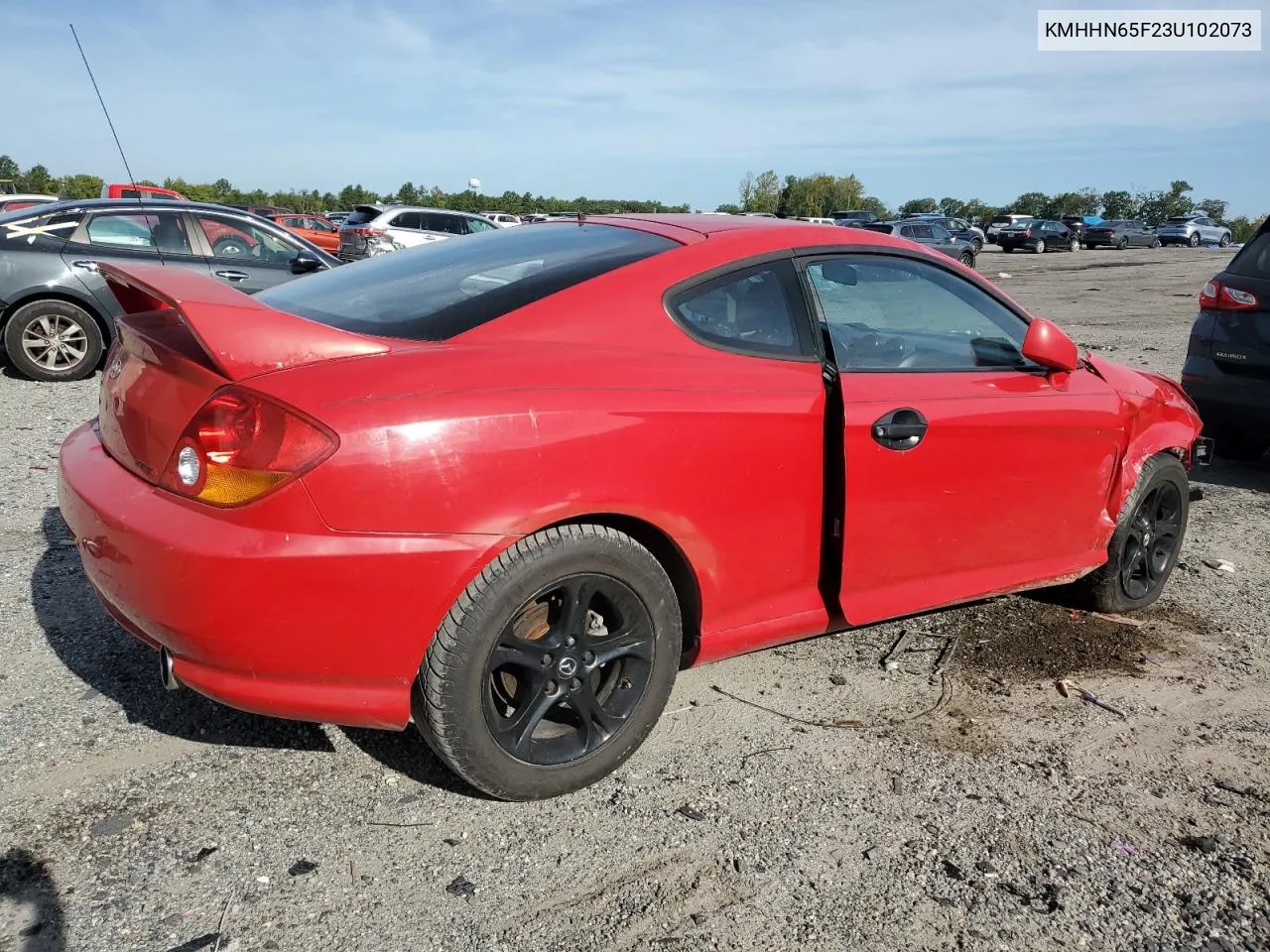 2003 Hyundai Tiburon Gt VIN: KMHHN65F23U102073 Lot: 69790354