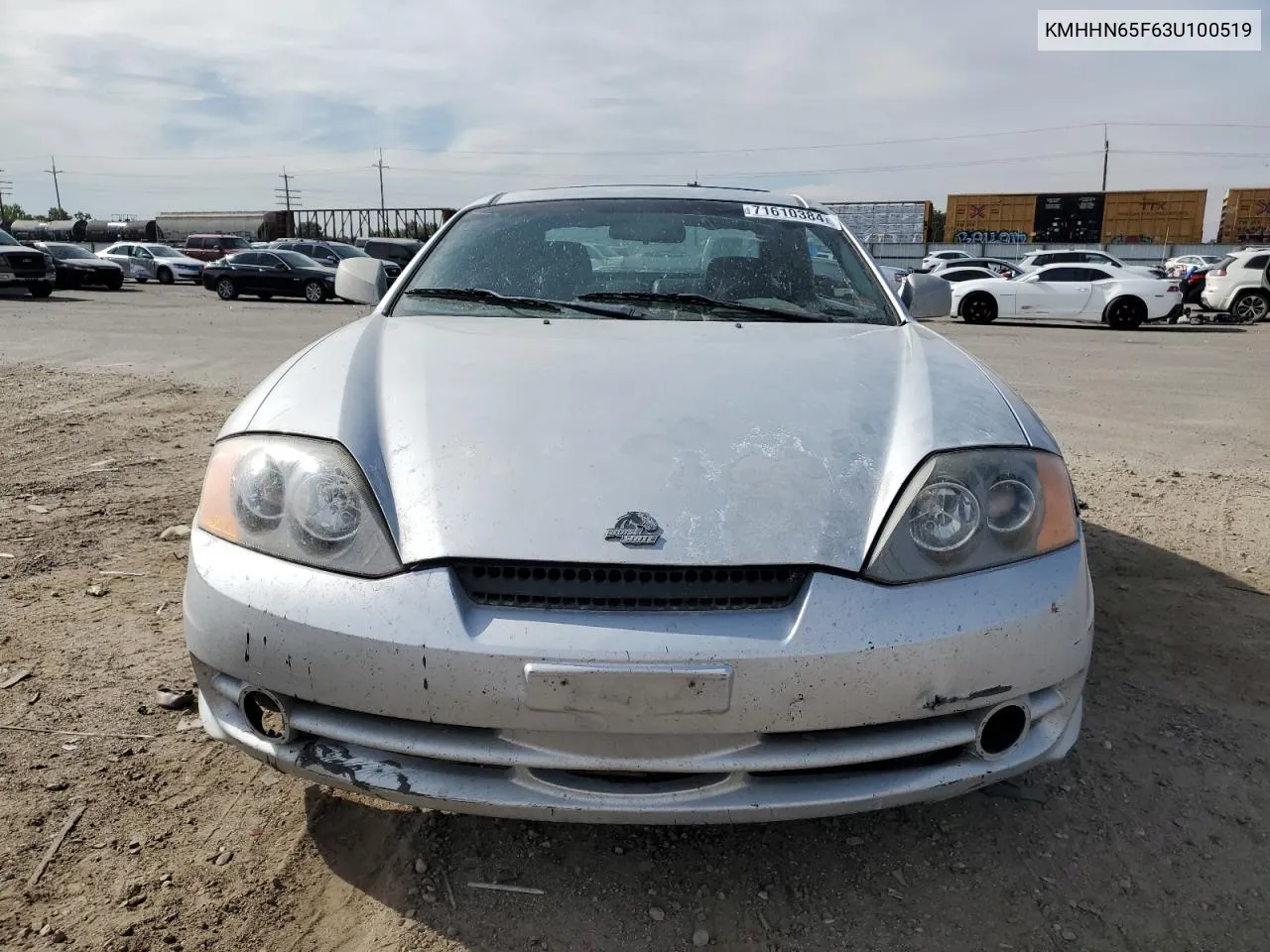 2003 Hyundai Tiburon Gt VIN: KMHHN65F63U100519 Lot: 71610384