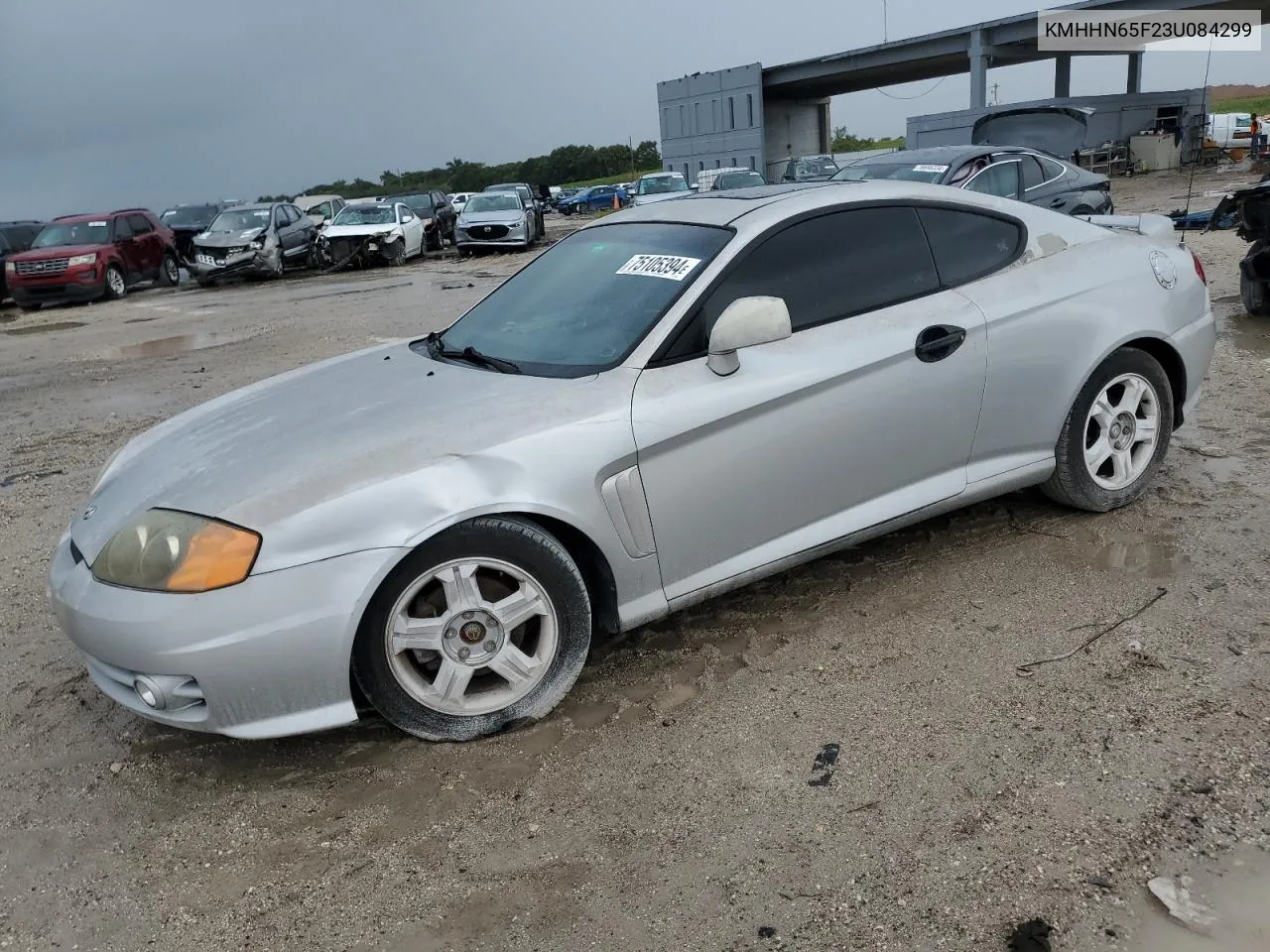 2003 Hyundai Tiburon Gt VIN: KMHHN65F23U084299 Lot: 75105394