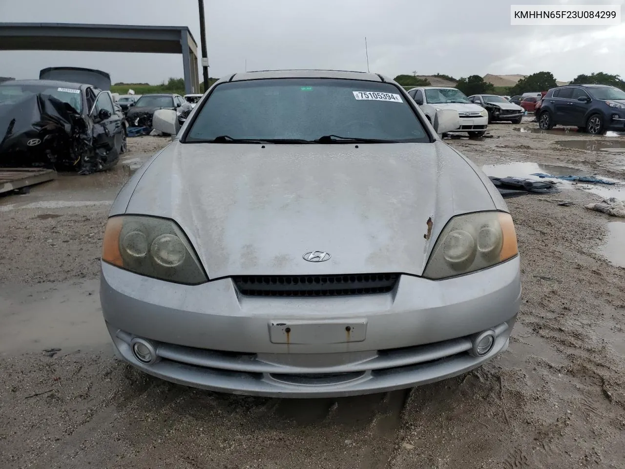 2003 Hyundai Tiburon Gt VIN: KMHHN65F23U084299 Lot: 75105394