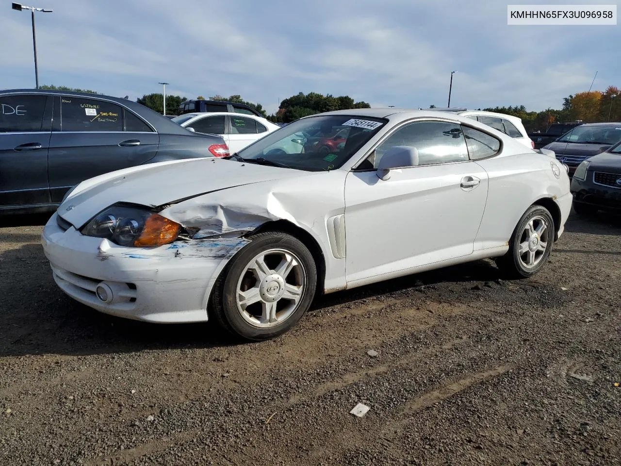 2003 Hyundai Tiburon Gt VIN: KMHHN65FX3U096958 Lot: 75451144