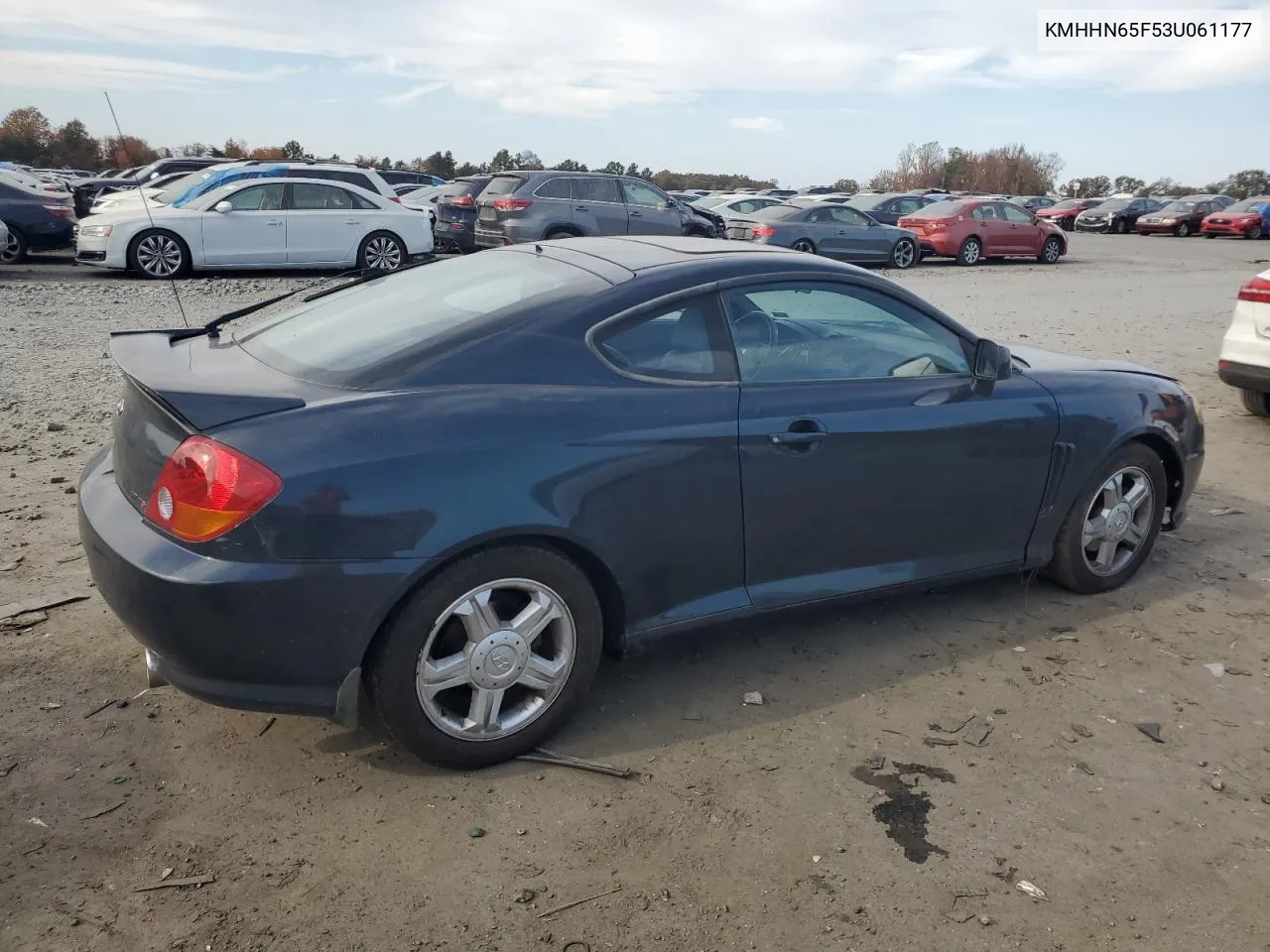 2003 Hyundai Tiburon Gt VIN: KMHHN65F53U061177 Lot: 78029034