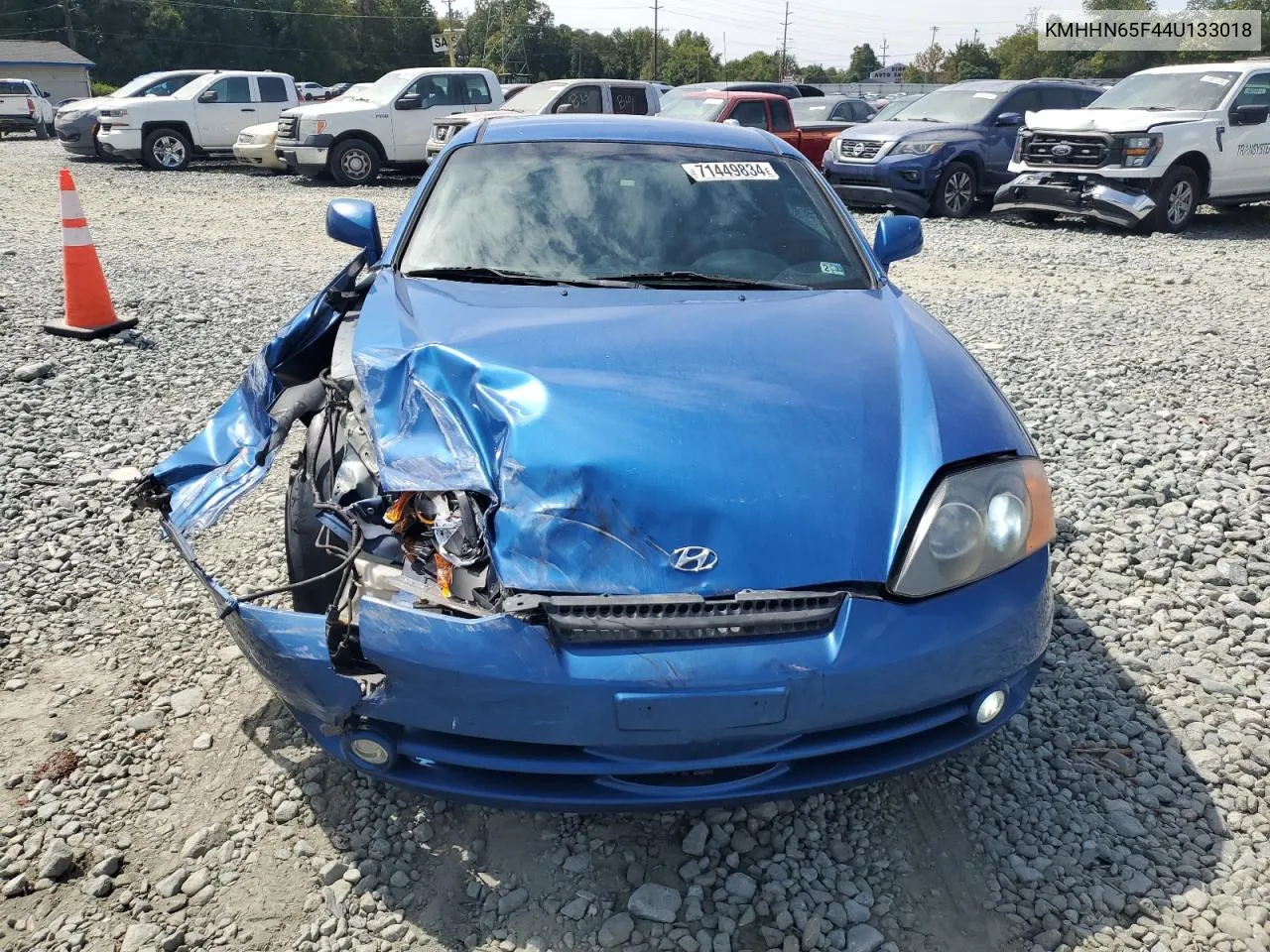 2004 Hyundai Tiburon Gt VIN: KMHHN65F44U133018 Lot: 71449834