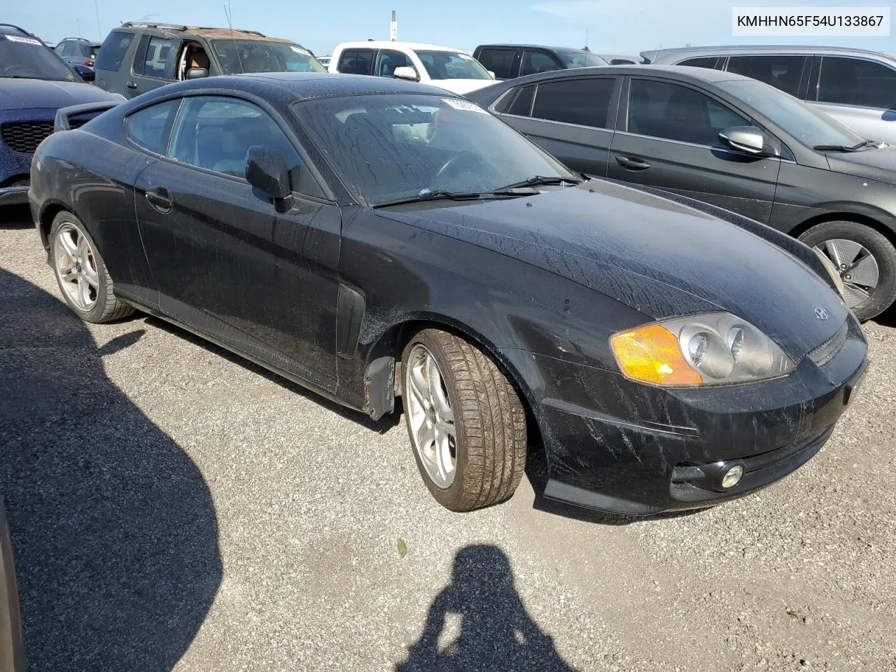 2004 Hyundai Tiburon Gt VIN: KMHHN65F54U133867 Lot: 75287514