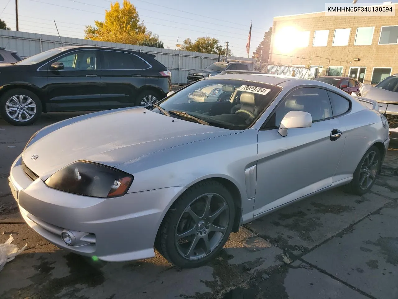 2004 Hyundai Tiburon Gt VIN: KMHHN65F34U130594 Lot: 75929784