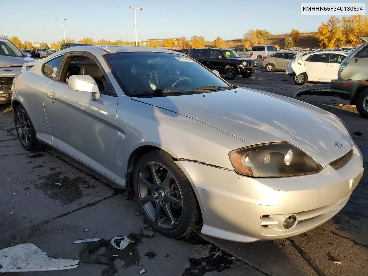 2004 Hyundai Tiburon Gt VIN: KMHHN65F34U130594 Lot: 75929784