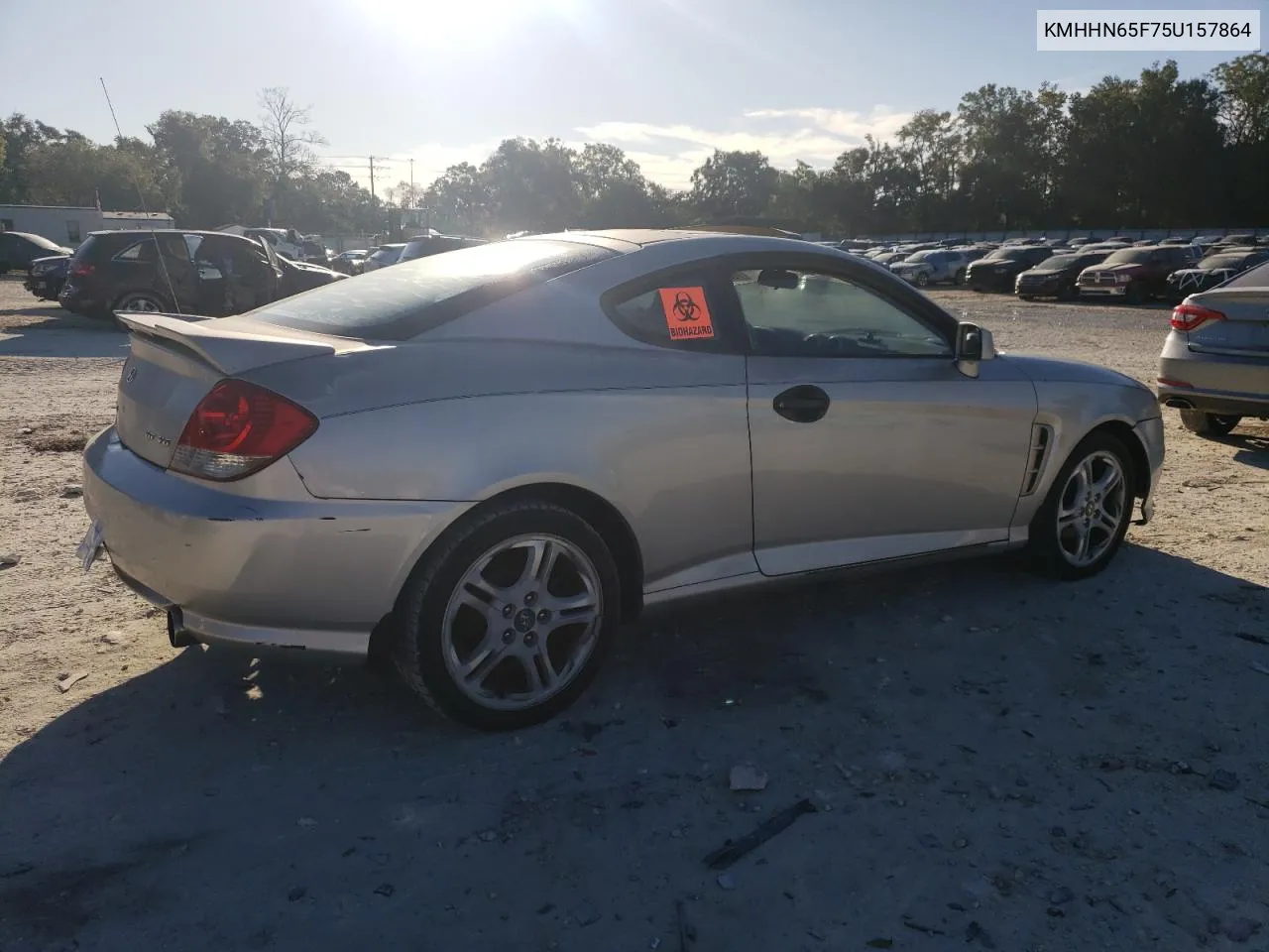 2005 Hyundai Tiburon Gt VIN: KMHHN65F75U157864 Lot: 75385814