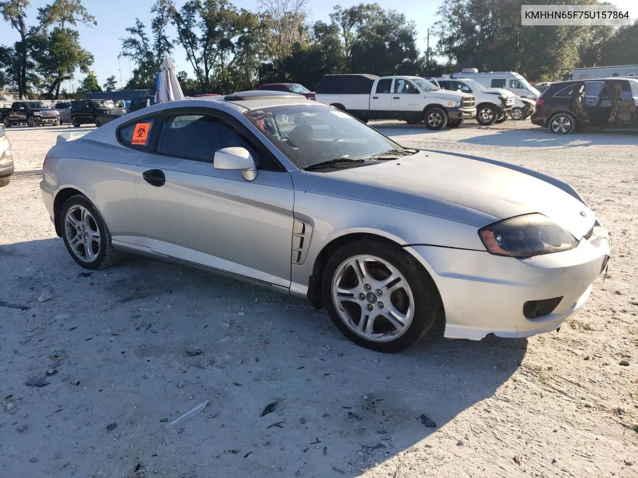 2005 Hyundai Tiburon Gt VIN: KMHHN65F75U157864 Lot: 75385814