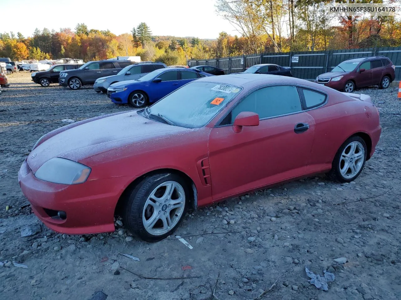 2005 Hyundai Tiburon Gt VIN: KMHHN65F35U164178 Lot: 76200274