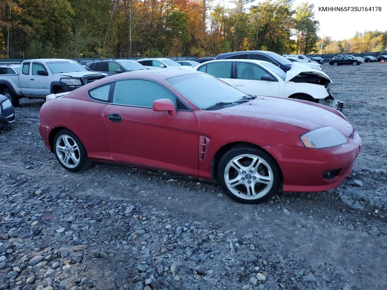 2005 Hyundai Tiburon Gt VIN: KMHHN65F35U164178 Lot: 76200274