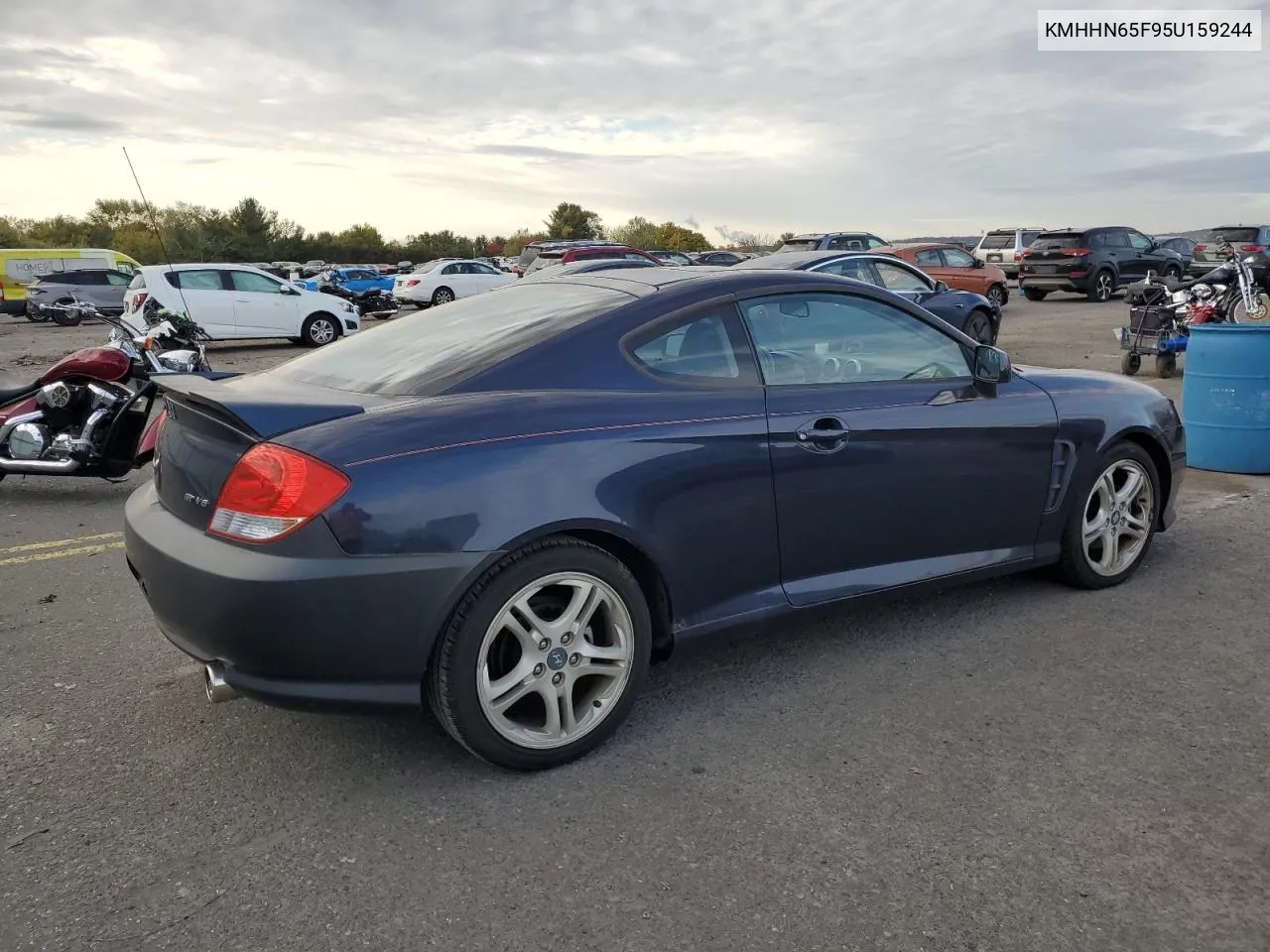 2005 Hyundai Tiburon Gt VIN: KMHHN65F95U159244 Lot: 76318134