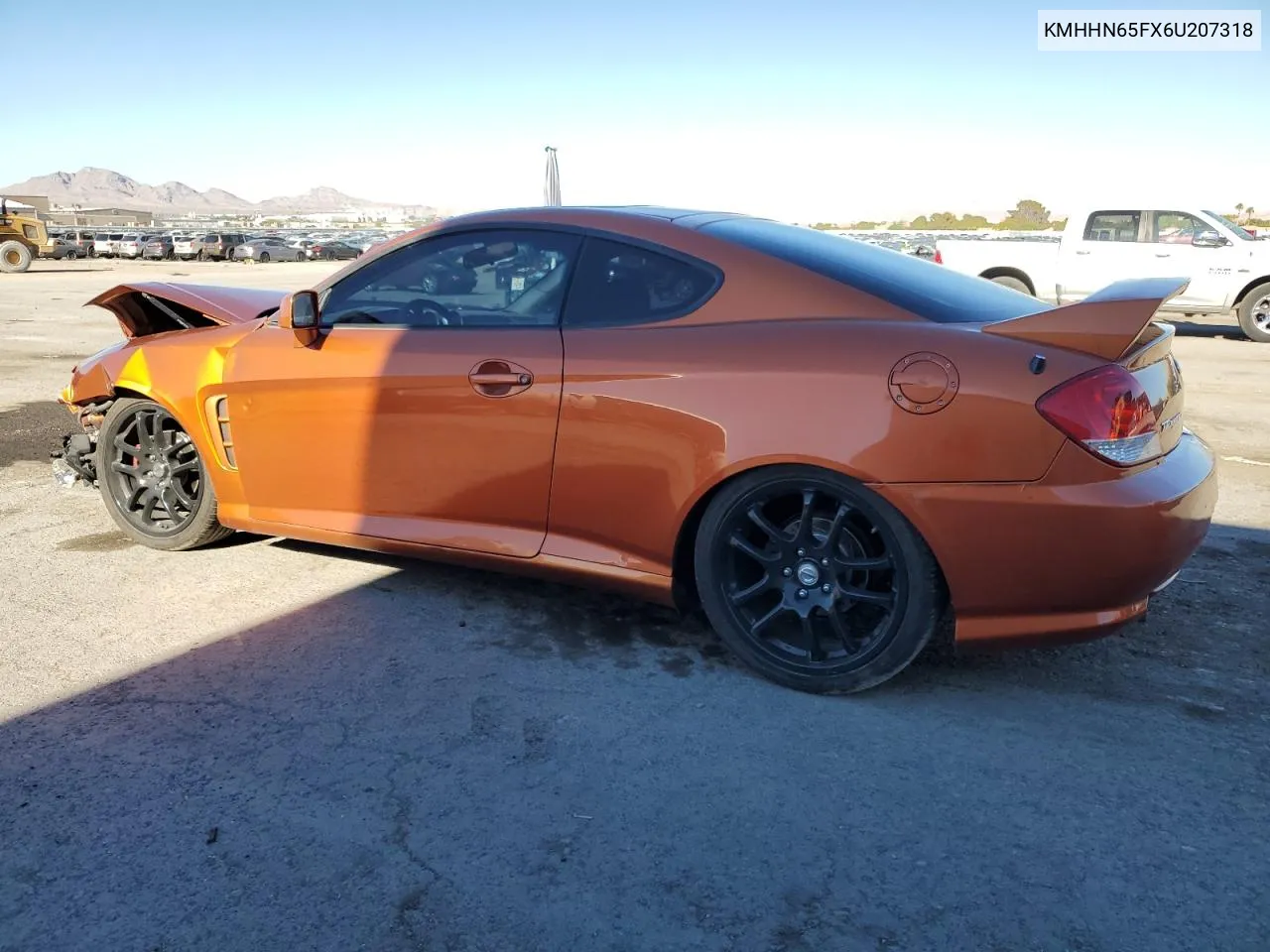 2006 Hyundai Tiburon Gt VIN: KMHHN65FX6U207318 Lot: 68147734