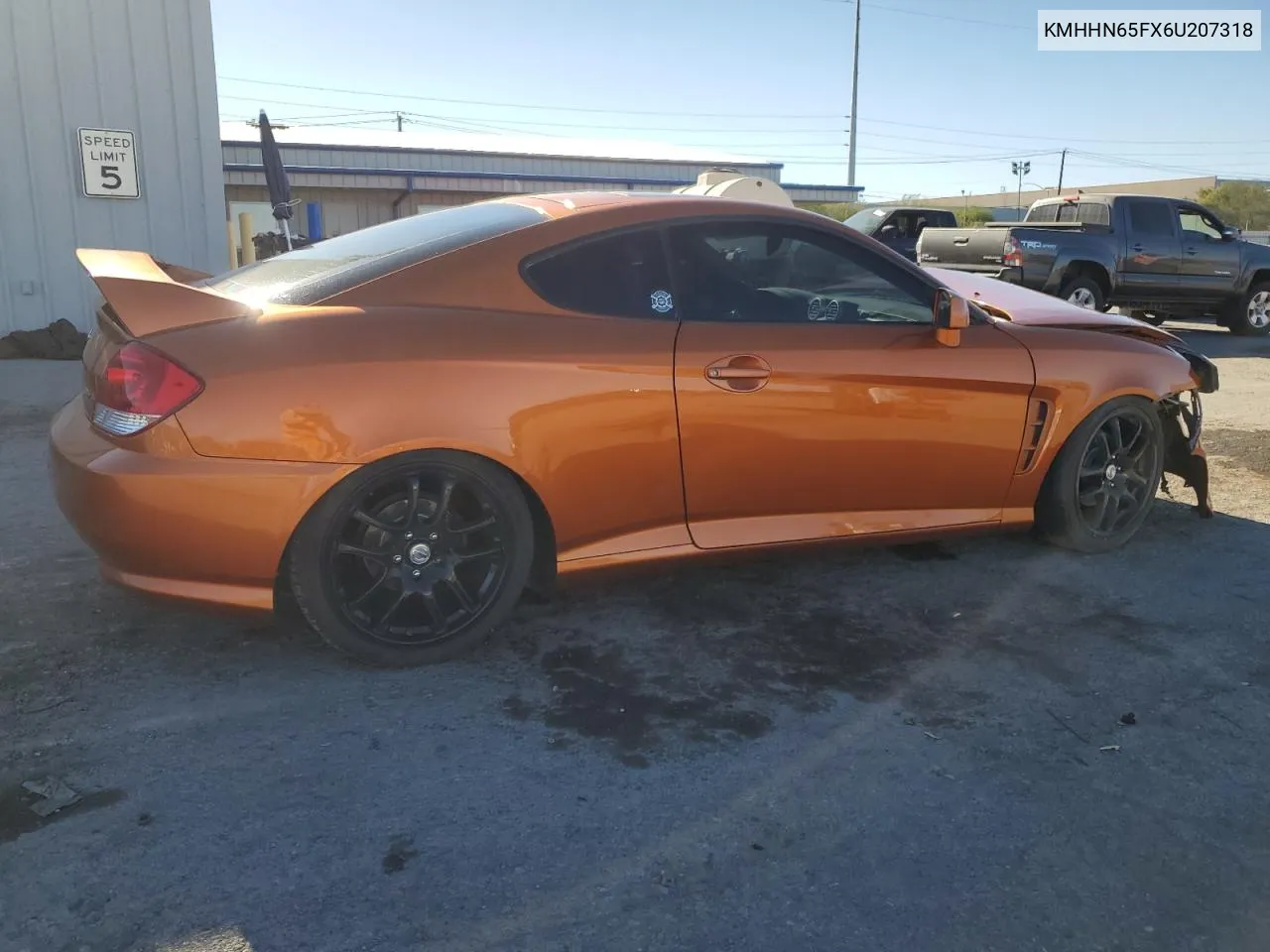 KMHHN65FX6U207318 2006 Hyundai Tiburon Gt