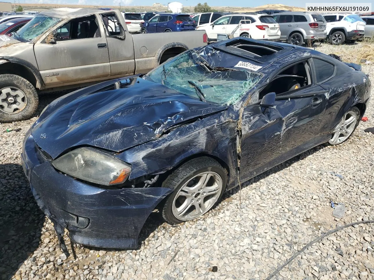 2006 Hyundai Tiburon Gt VIN: KMHHN65FX6U191069 Lot: 68652734