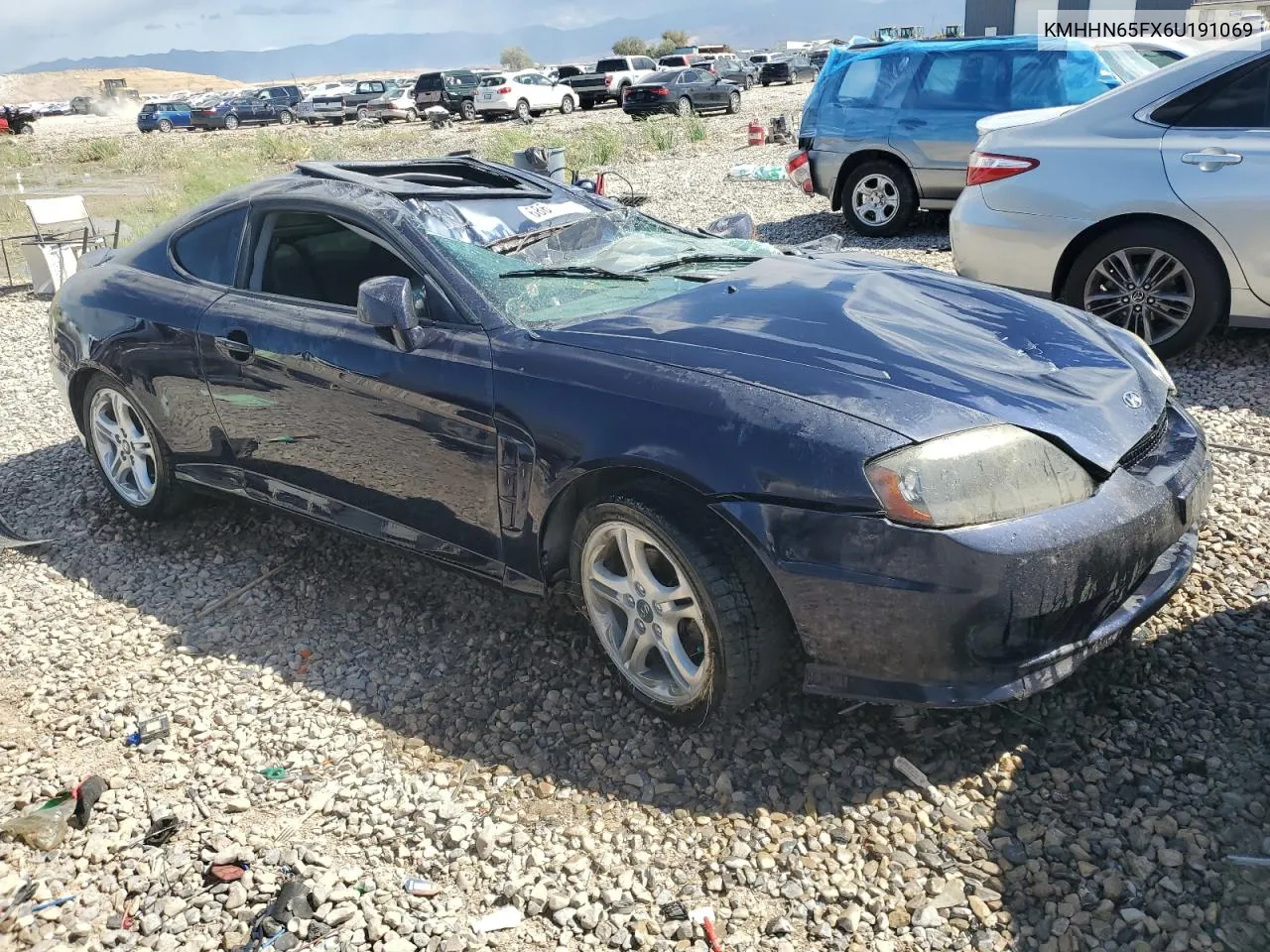 2006 Hyundai Tiburon Gt VIN: KMHHN65FX6U191069 Lot: 68652734