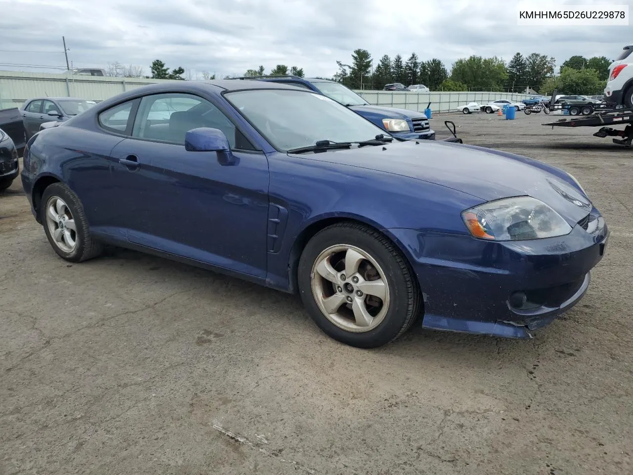 2006 Hyundai Tiburon Gs VIN: KMHHM65D26U229878 Lot: 70600534