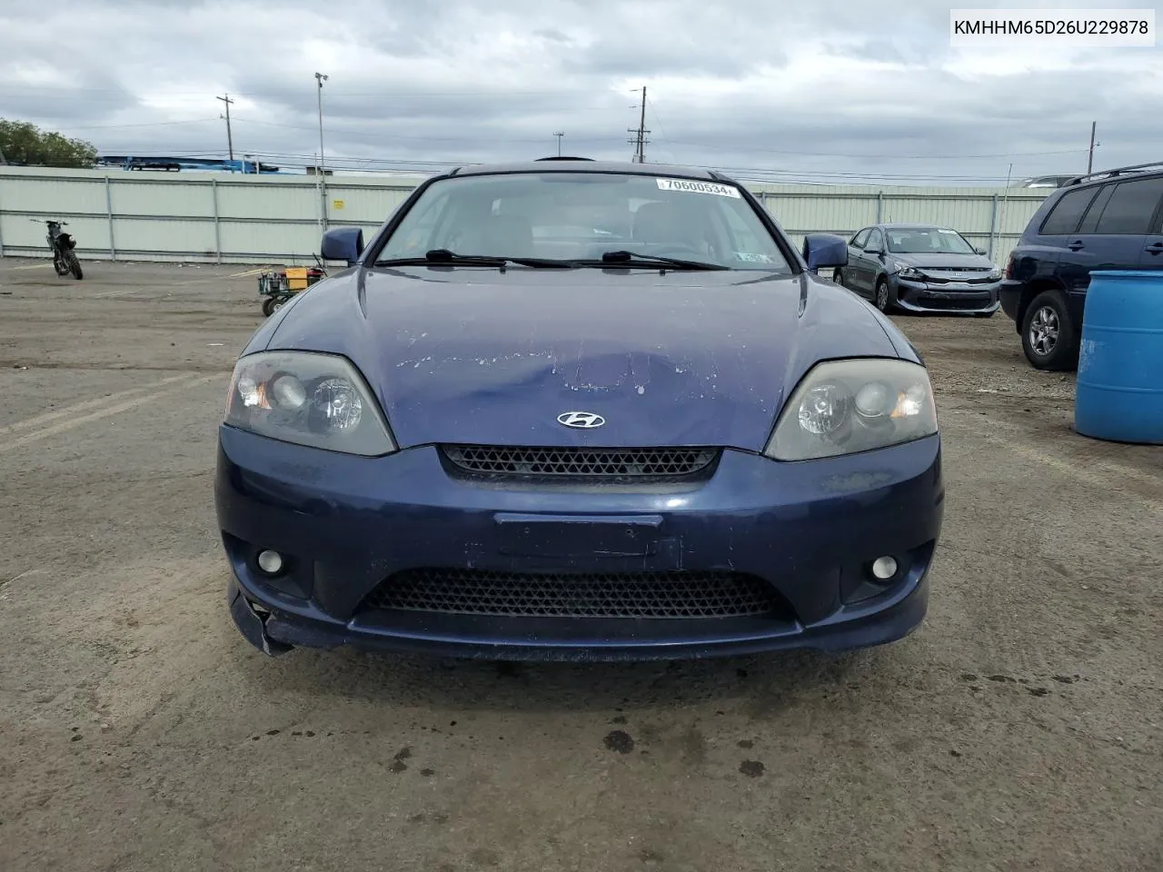 2006 Hyundai Tiburon Gs VIN: KMHHM65D26U229878 Lot: 70600534