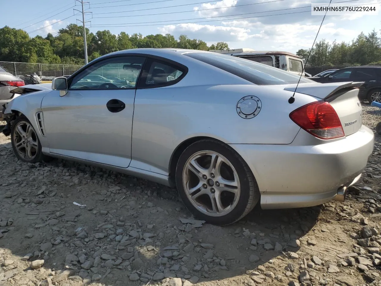 2006 Hyundai Tiburon Gt VIN: KMHHN65F76U229244 Lot: 71157904