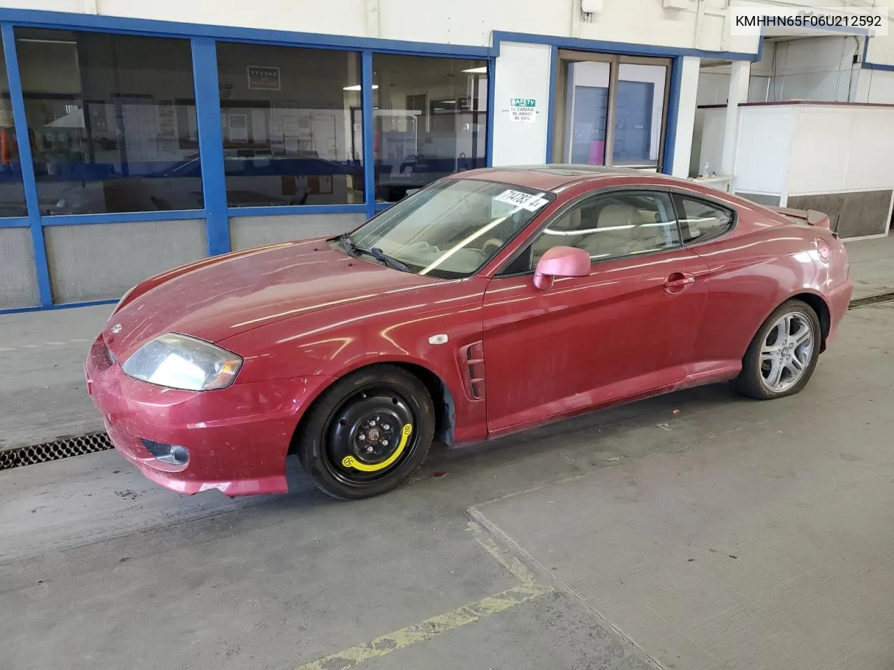 2006 Hyundai Tiburon Gt VIN: KMHHN65F06U212592 Lot: 71478344