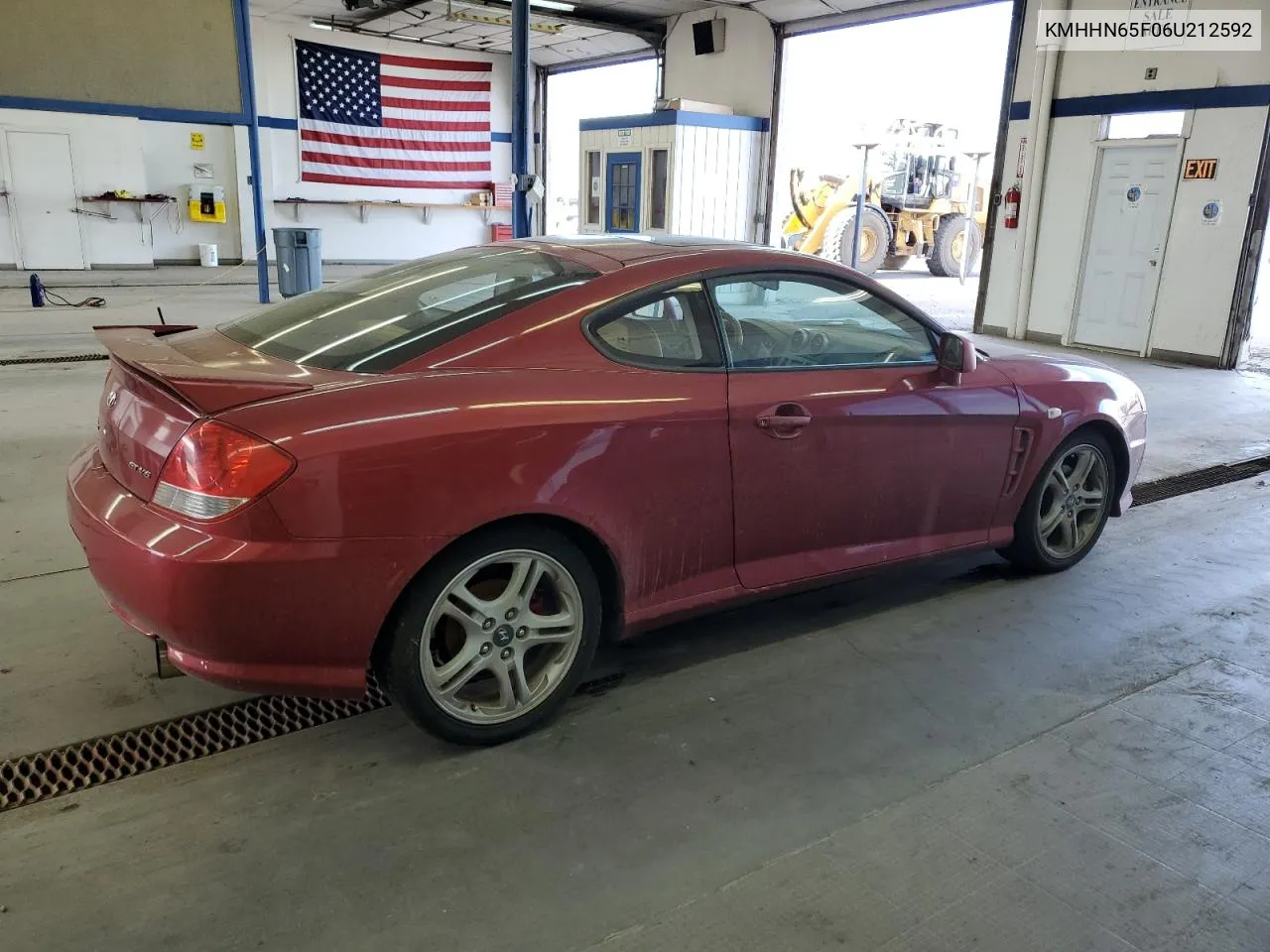 2006 Hyundai Tiburon Gt VIN: KMHHN65F06U212592 Lot: 71478344