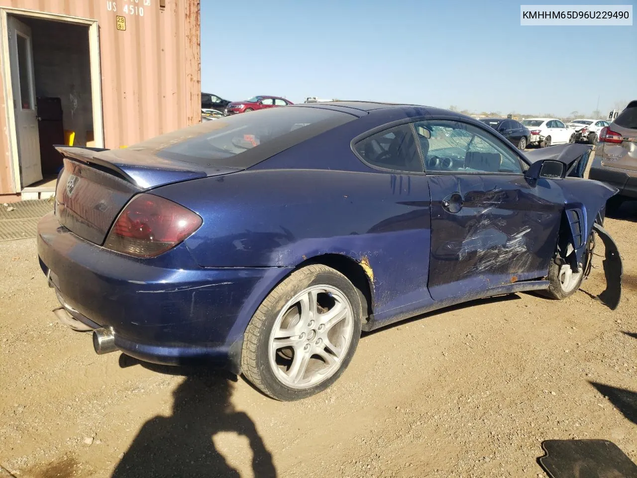 KMHHM65D96U229490 2006 Hyundai Tiburon Gs