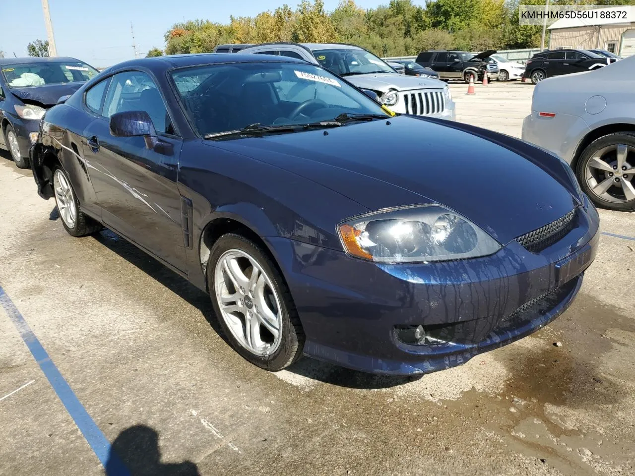 2006 Hyundai Tiburon Gs VIN: KMHHM65D56U188372 Lot: 75527604