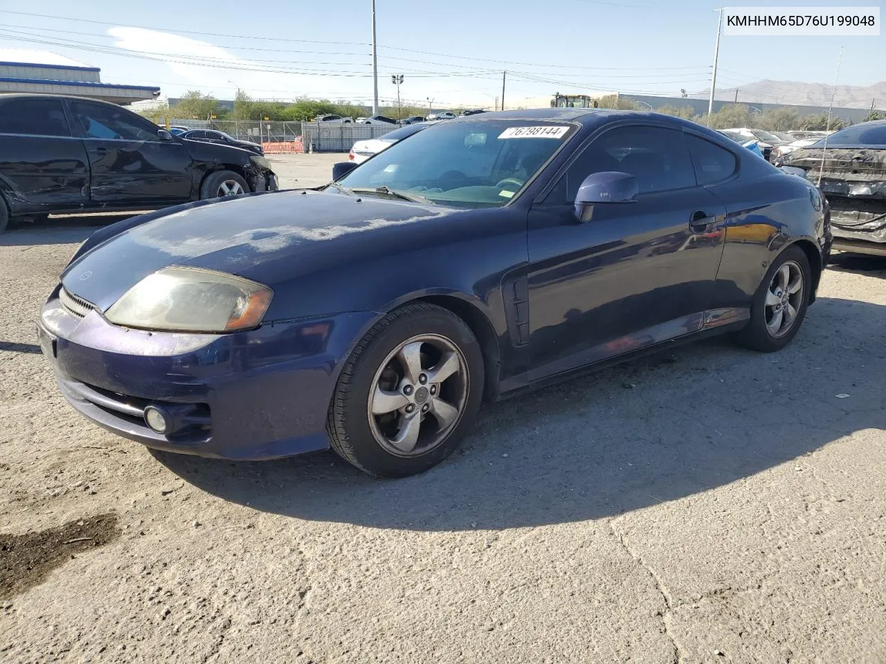 2006 Hyundai Tiburon Gs VIN: KMHHM65D76U199048 Lot: 76798144