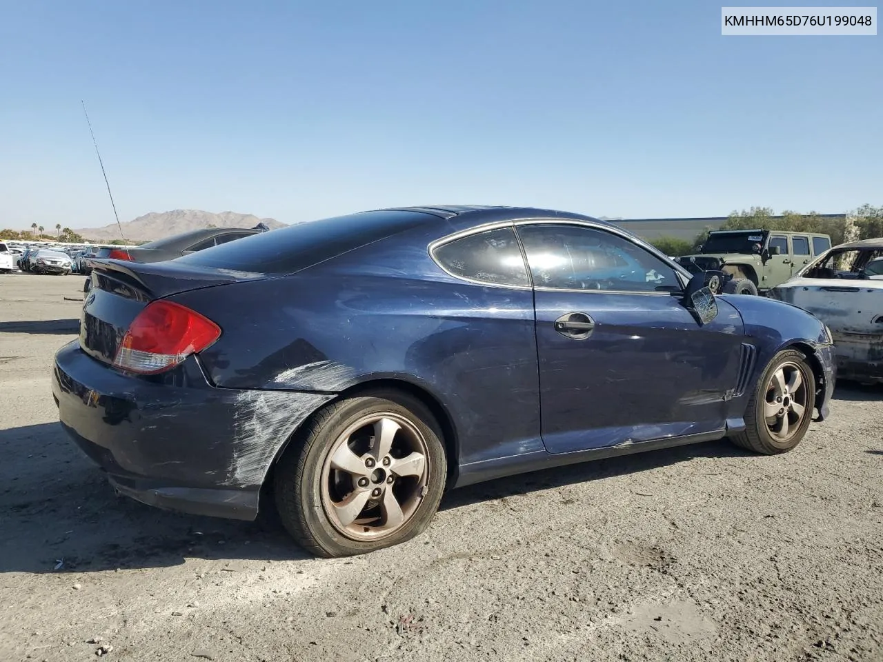 2006 Hyundai Tiburon Gs VIN: KMHHM65D76U199048 Lot: 76798144