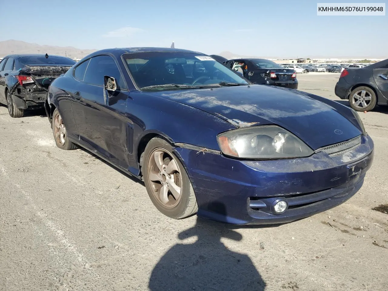 2006 Hyundai Tiburon Gs VIN: KMHHM65D76U199048 Lot: 76798144