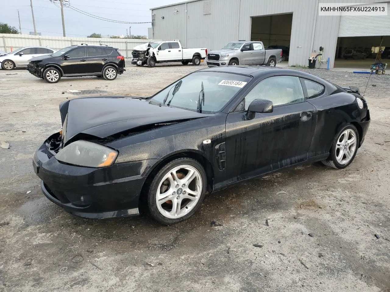 2006 Hyundai Tiburon Gt VIN: KMHHN65FX6U224913 Lot: 80695184