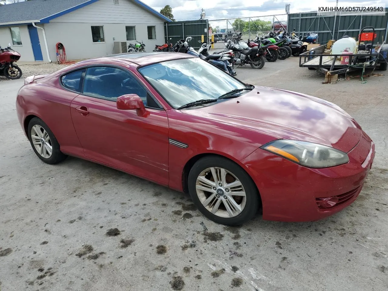 2007 Hyundai Tiburon Gs VIN: KMHHM66D57U249543 Lot: 54241834