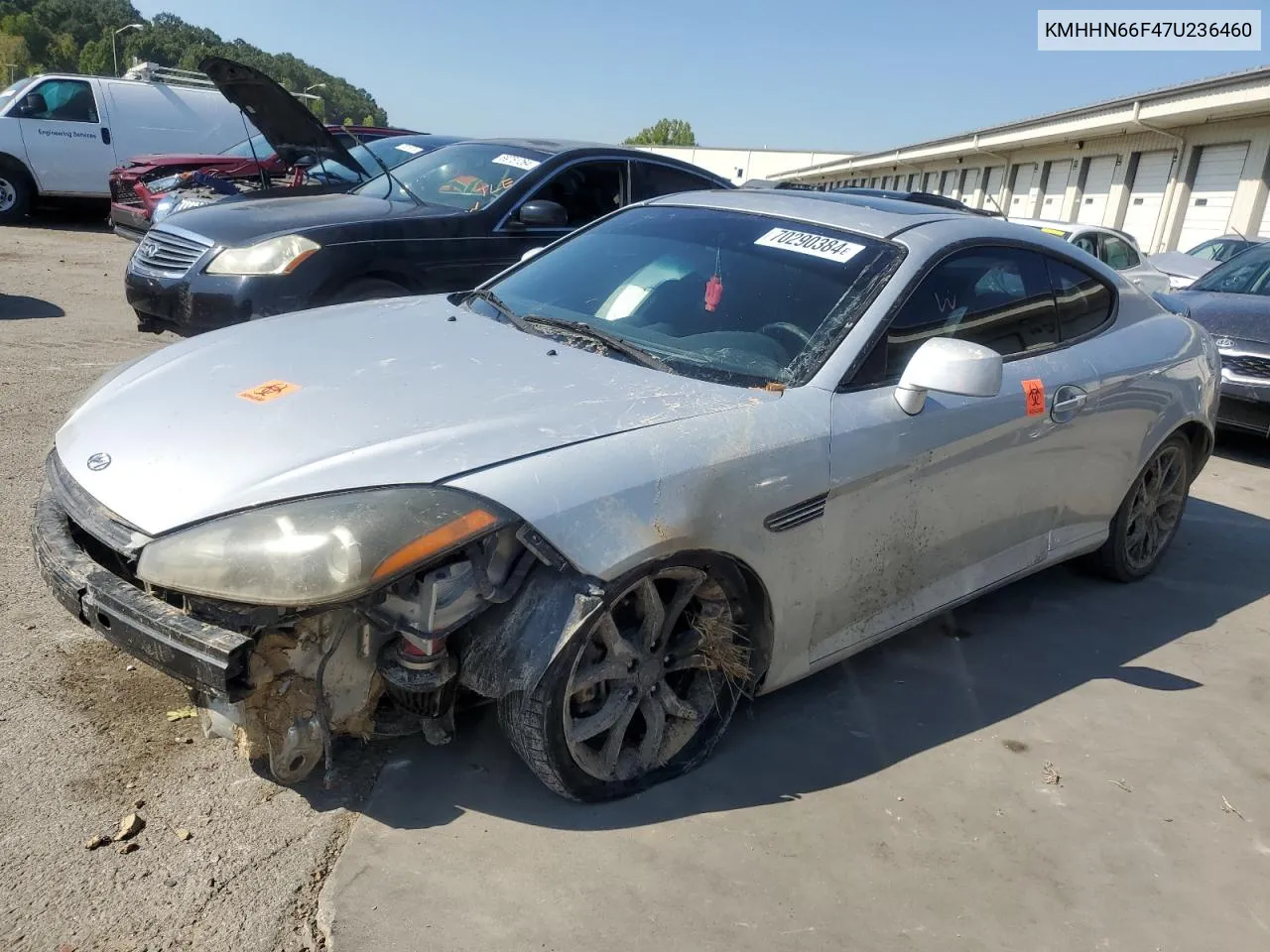 2007 Hyundai Tiburon Gt VIN: KMHHN66F47U236460 Lot: 70290384