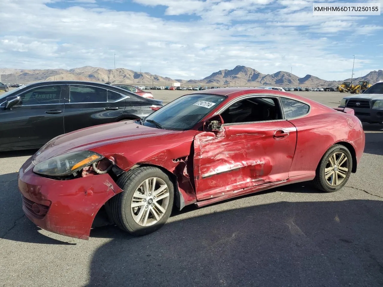 2007 Hyundai Tiburon Gs VIN: KMHHM66D17U250155 Lot: 72471714