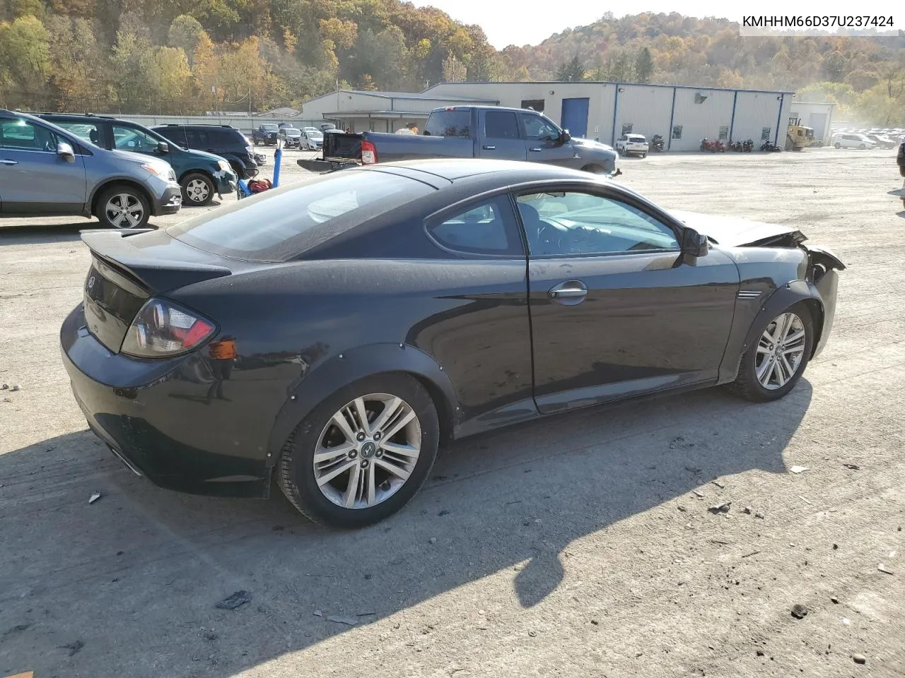 2007 Hyundai Tiburon Gs VIN: KMHHM66D37U237424 Lot: 77363534