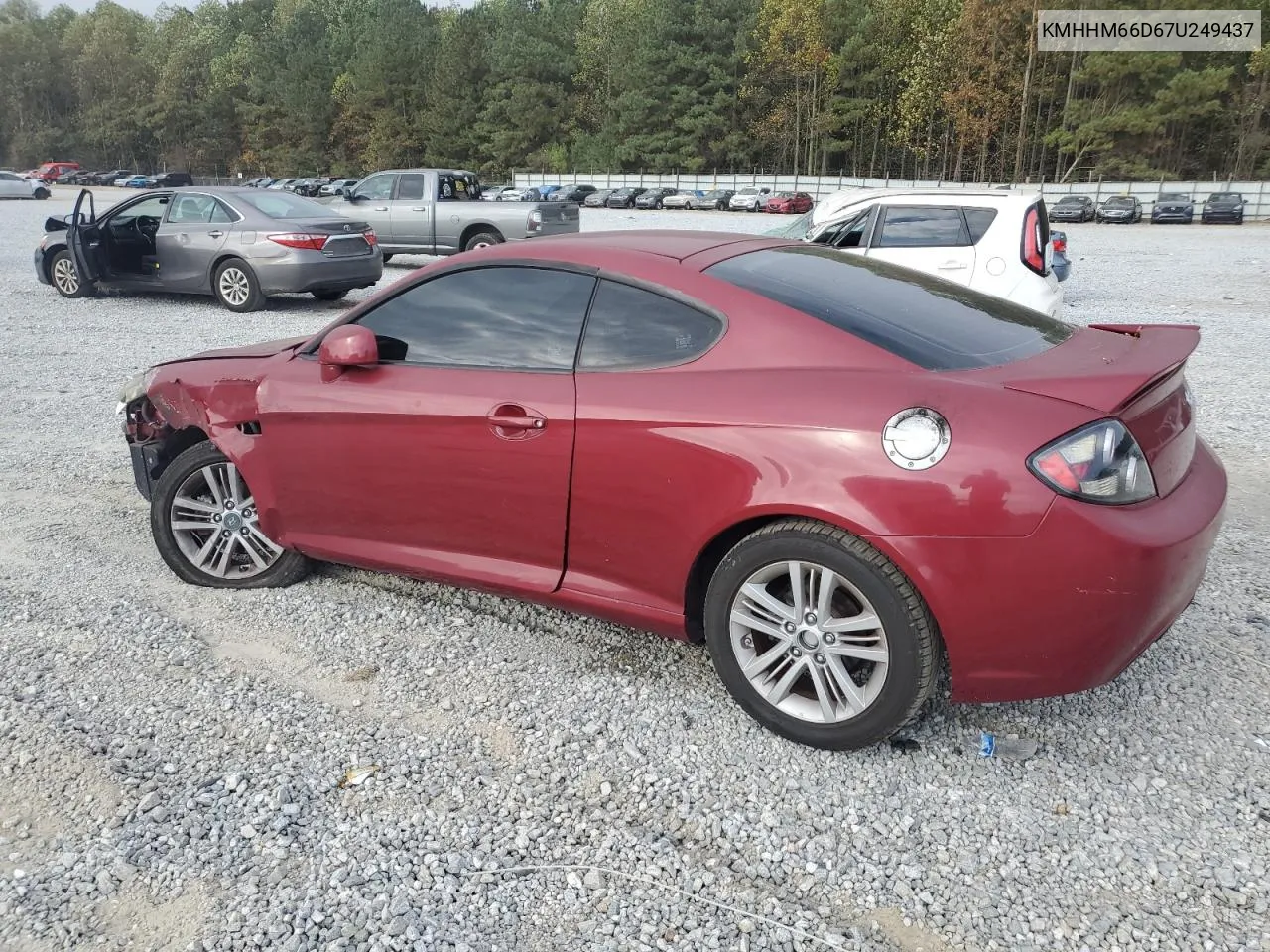 2007 Hyundai Tiburon Gs VIN: KMHHM66D67U249437 Lot: 78043754