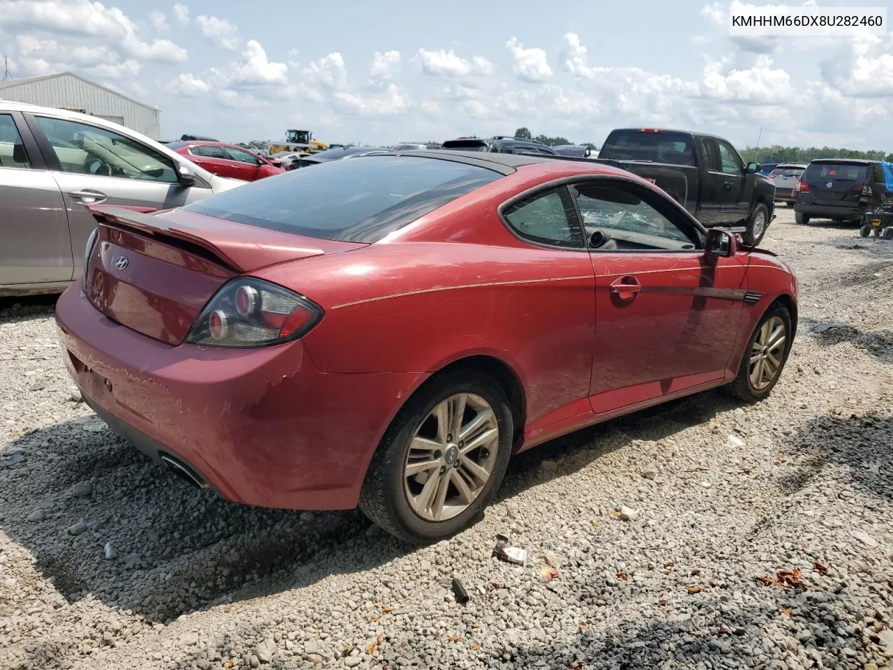 2008 Hyundai Tiburon Gs VIN: KMHHM66DX8U282460 Lot: 63863134