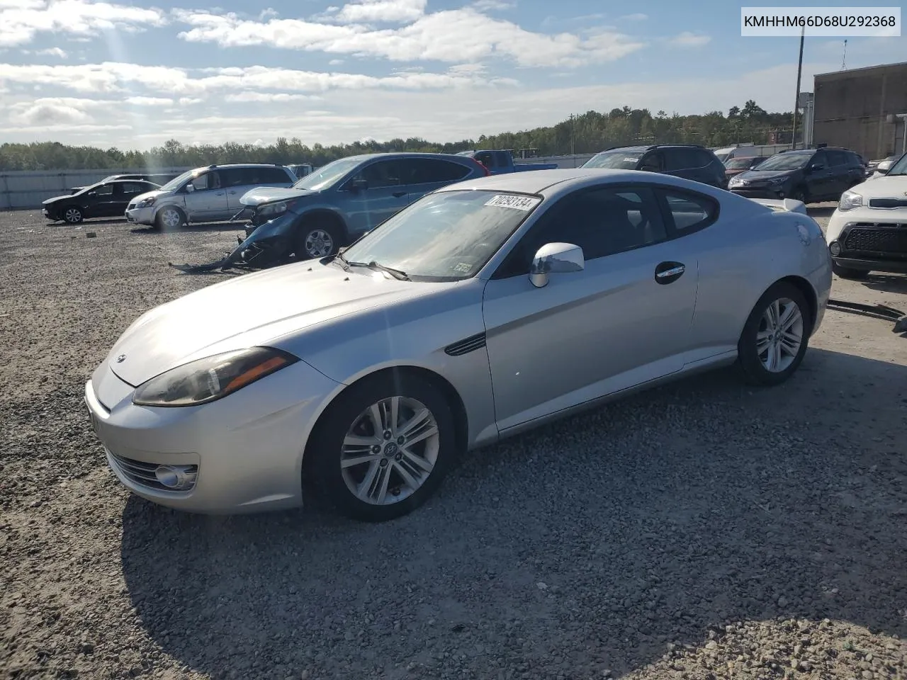 2008 Hyundai Tiburon Gs VIN: KMHHM66D68U292368 Lot: 70293134