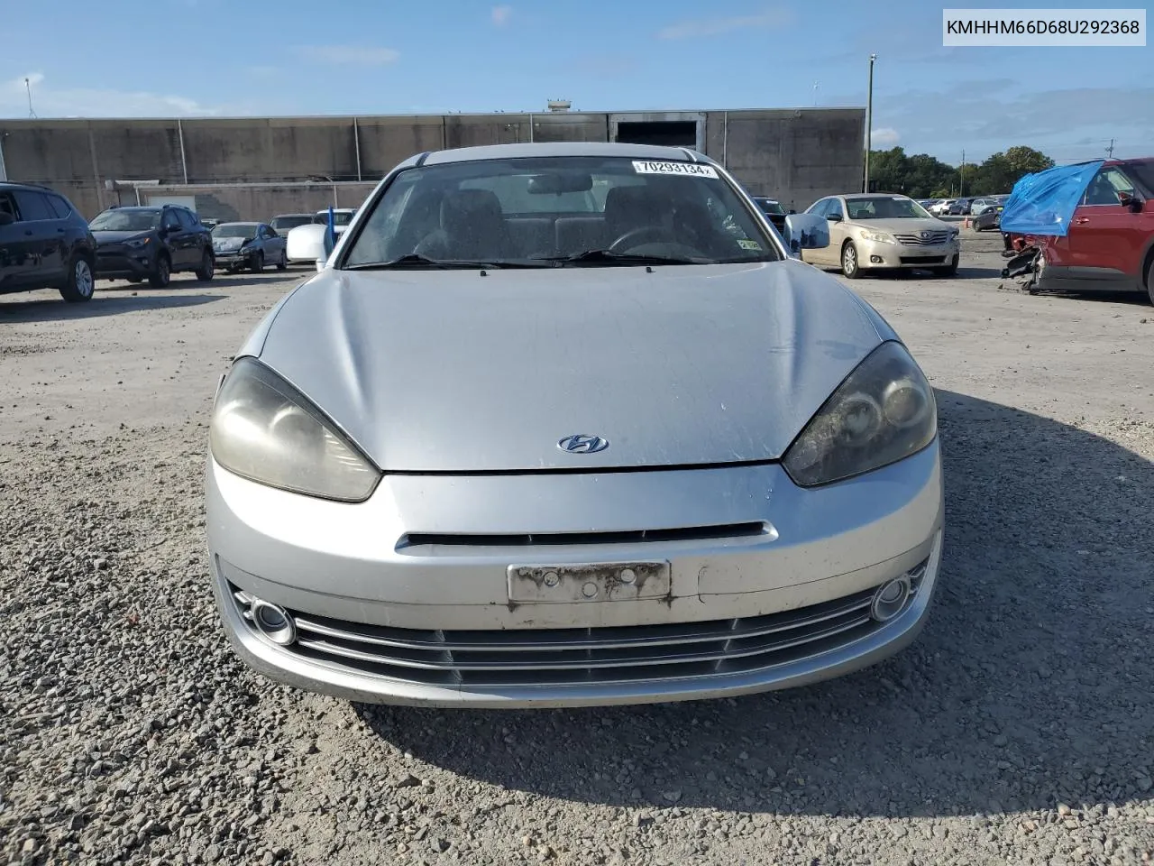 2008 Hyundai Tiburon Gs VIN: KMHHM66D68U292368 Lot: 70293134