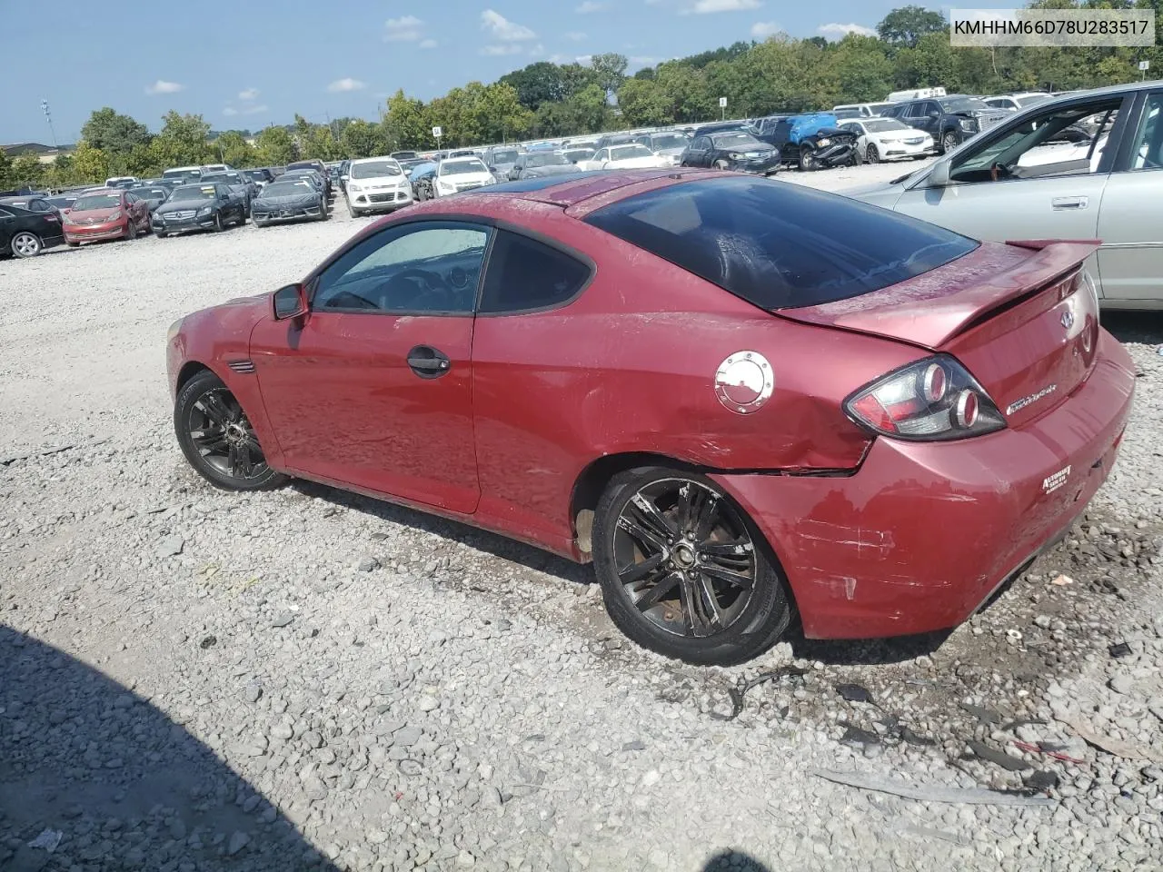 2008 Hyundai Tiburon Gs VIN: KMHHM66D78U283517 Lot: 70718674