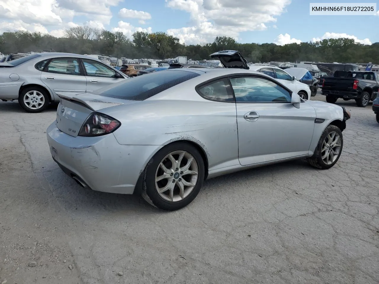 2008 Hyundai Tiburon Gt VIN: KMHHN66F18U272205 Lot: 71458634